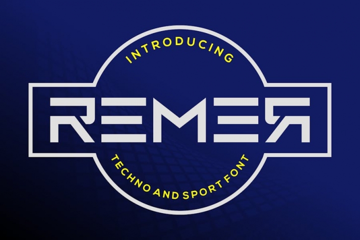 Remer - Techno And Sport Font Font Download