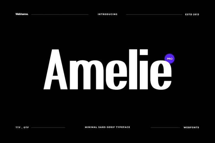 Amelie - Modern Sans-Serif Font family Font Download