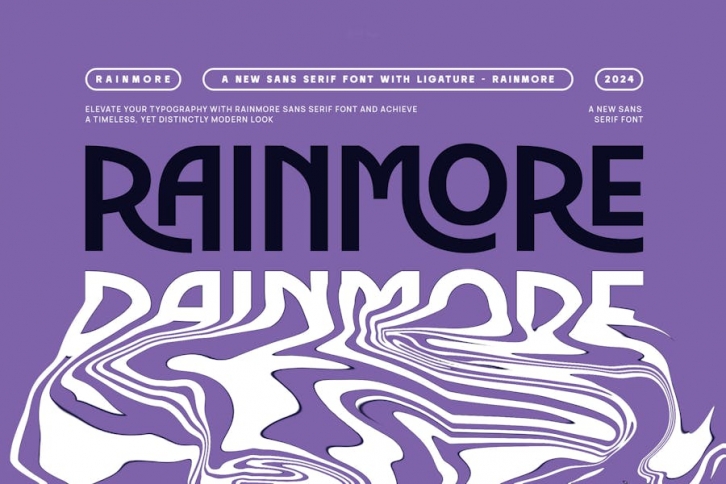 Rainmore - Modern Ligature Sans Serif Font Download