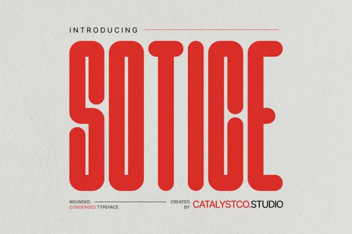 Sotice Rounded Condensed Font Font Download