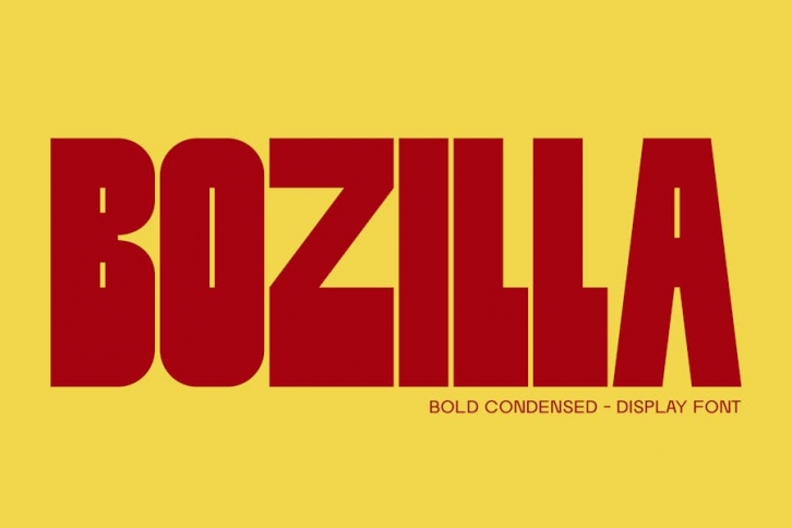 Bozilla - Bold Condensed Font Download