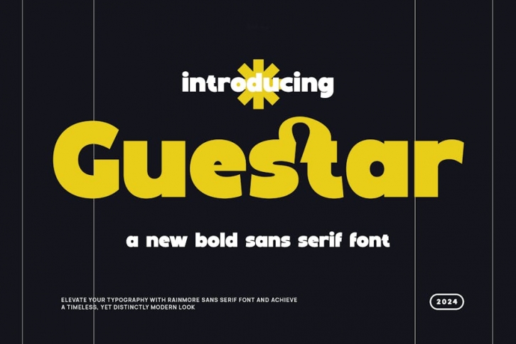 Guestar - Modern Bold Sans Serif Font Download