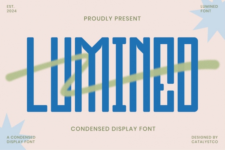 Lumined Condensed Display Font Font Download