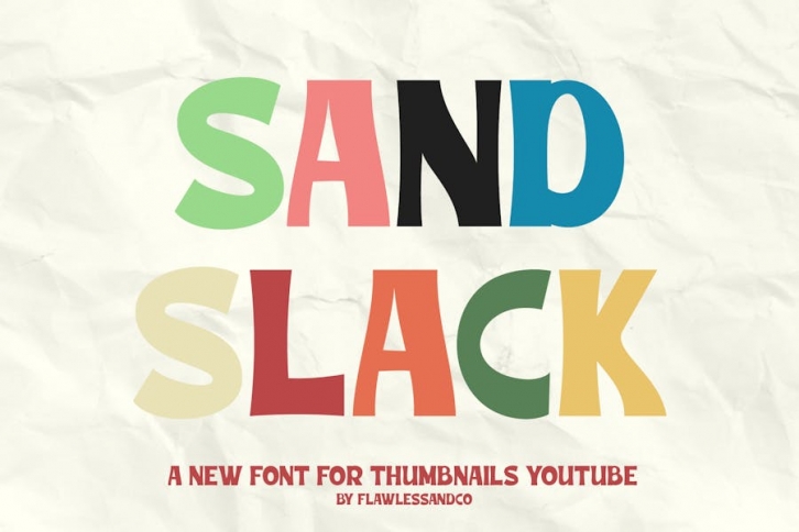 Sand Slack - Thumbnails Font Font Download