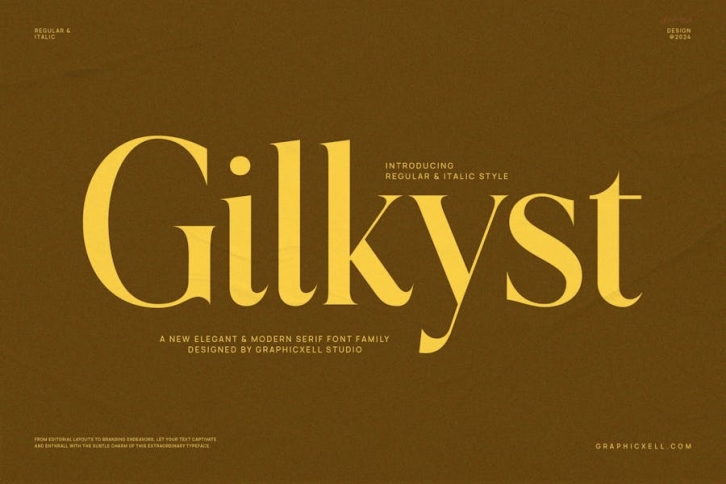 Gilkyst Family Elegant Serif Font Text Font Download