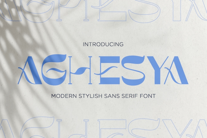 Aghesya - Modern Stylish Sans Serif Font Font Download