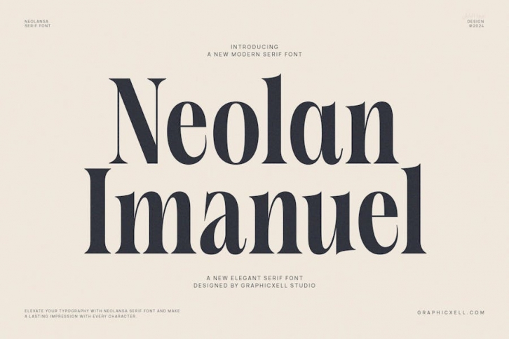 Neolan Imanuel Modern and  Elegant Serif Font Text Font Download