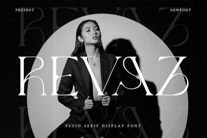 Revaz - Fluid Serif Display Font Font Download