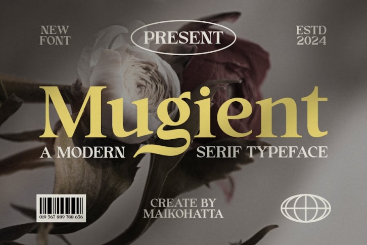 Mugient - Modern Serif Typeface Font Download