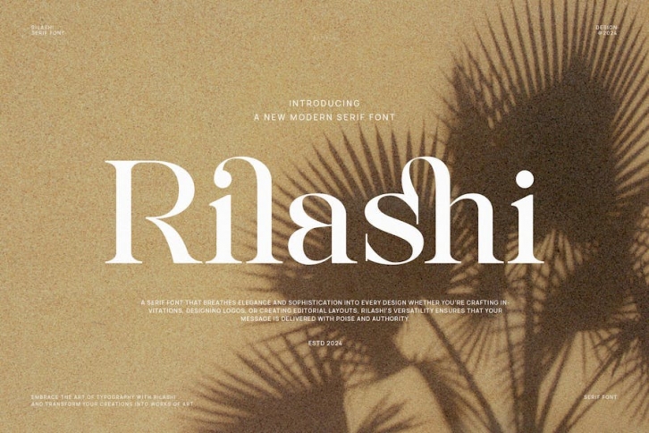Rilashi - Elegant Serif Font Font Download