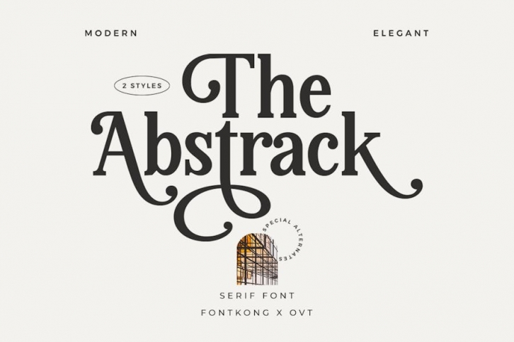 The Abstrack - Bold Serif Typeface Font Download