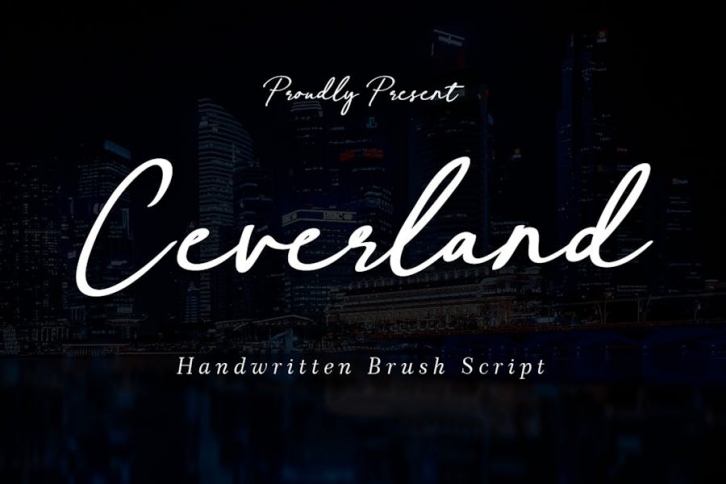 Ceverland - Brush Script Font Font Download