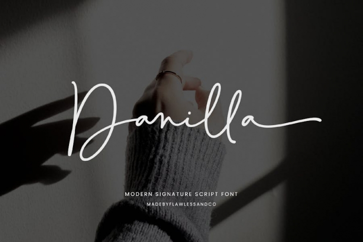 Danilla - Signature Script Font Font Download