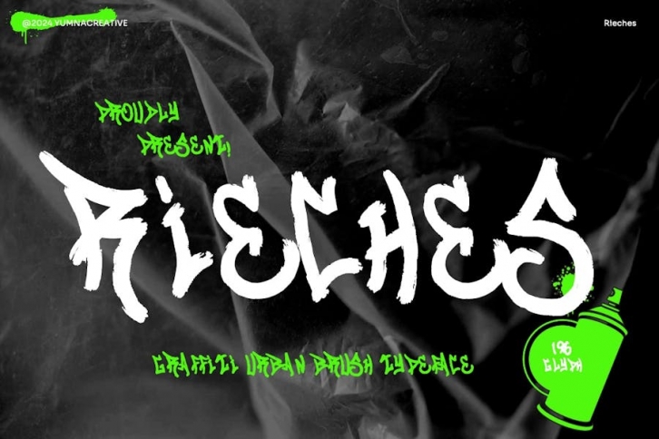 Rieches - Graffiti Urban Font Font Download