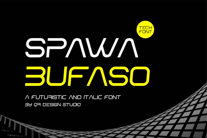 Spawa Bufaso - Digital & Futuristic Font Font Download