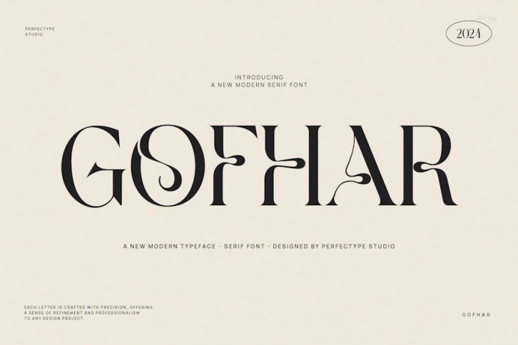 Gofhar Modern Elegant Vintage Serif Font Typeface Font Download