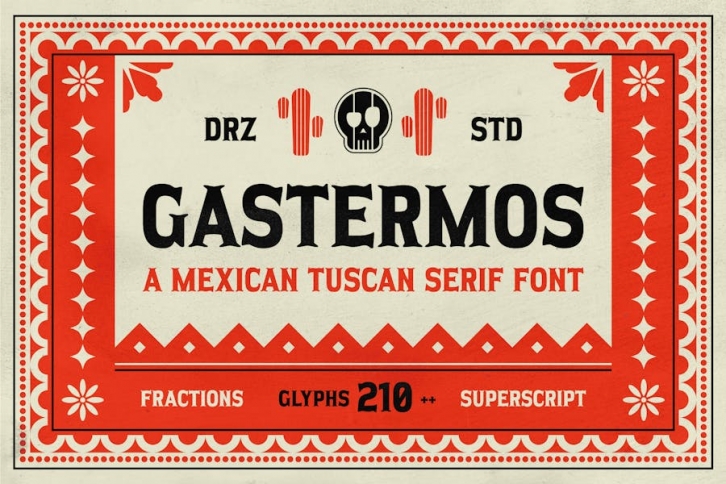 Gastermos â€“ Mexican Tuscan Serif Font Font Download