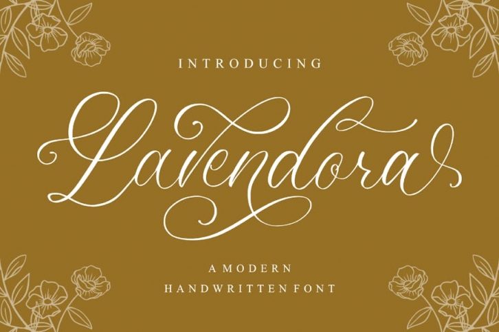 Lavendora - Calligraphy Font Font Download