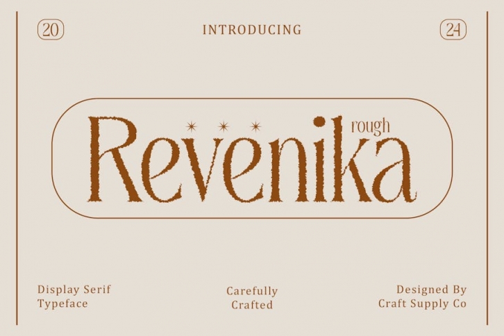 Revenika Rough Font Download