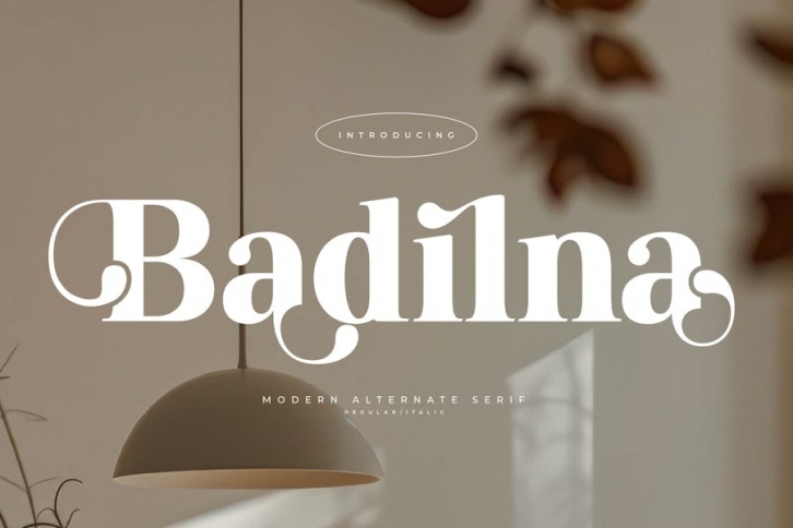 Badilna  Modern Alternate Serif Font Download