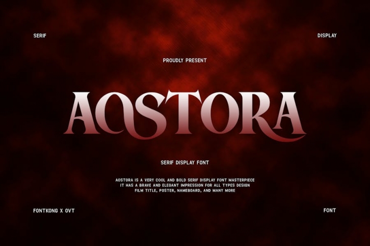 Aostora - Serif Display Font Font Download