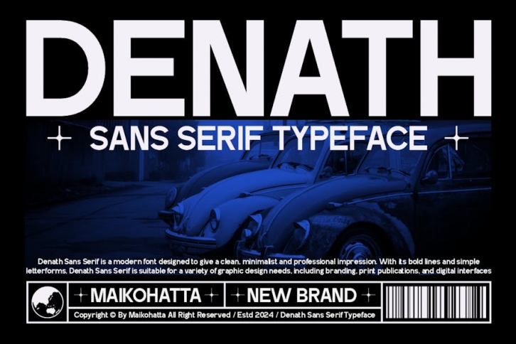 Denath - Sans Serif Typeface Font Download