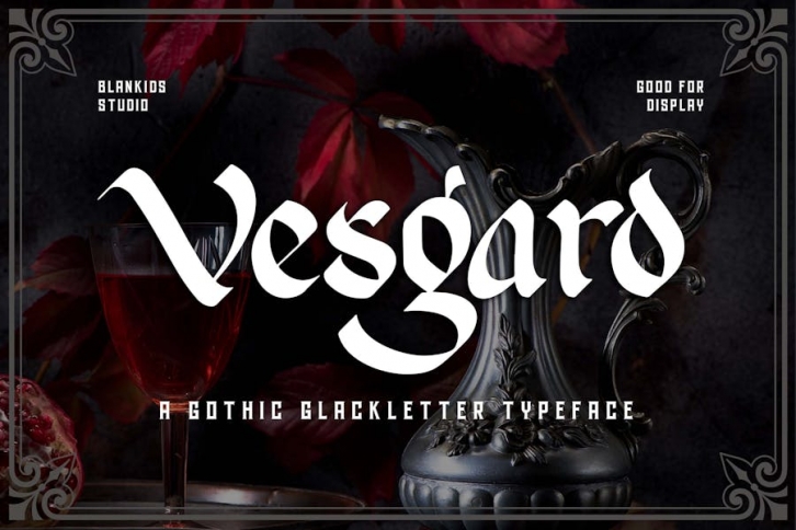 Vesgard a Gothic Blackletter Font Font Download