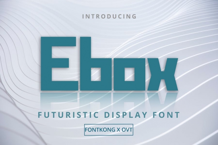 Ebox - Futuristic Display Font Font Download
