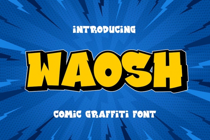 Waosh - Comic Graffiti Font Font Download
