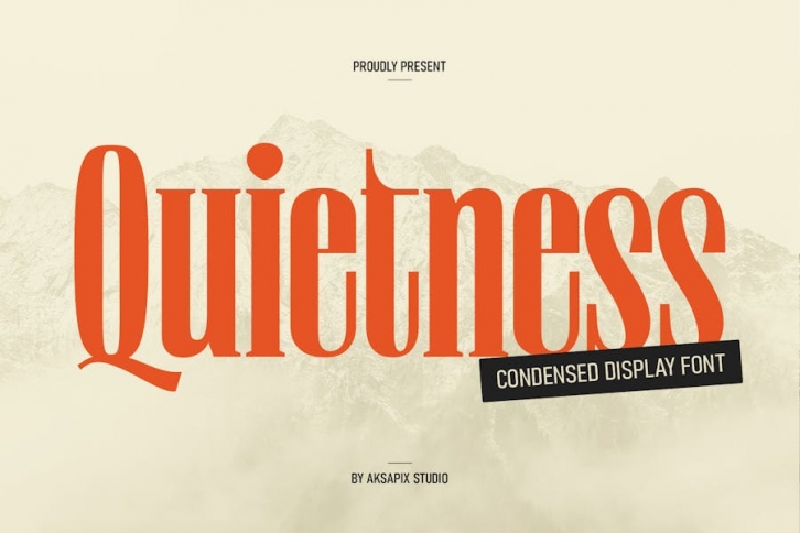 Quietness Condensed Font Download