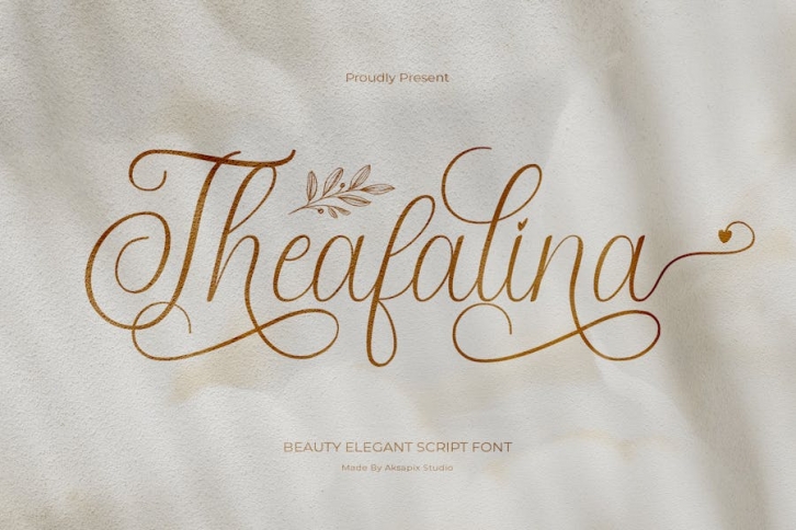 Theafalina - Beauty Elegant Script Font Download