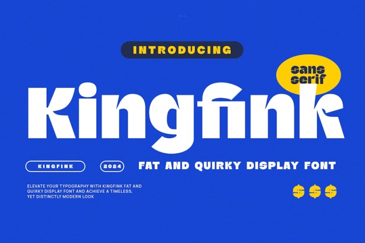 Kingfink - Modern Display Sans Serif Font Download