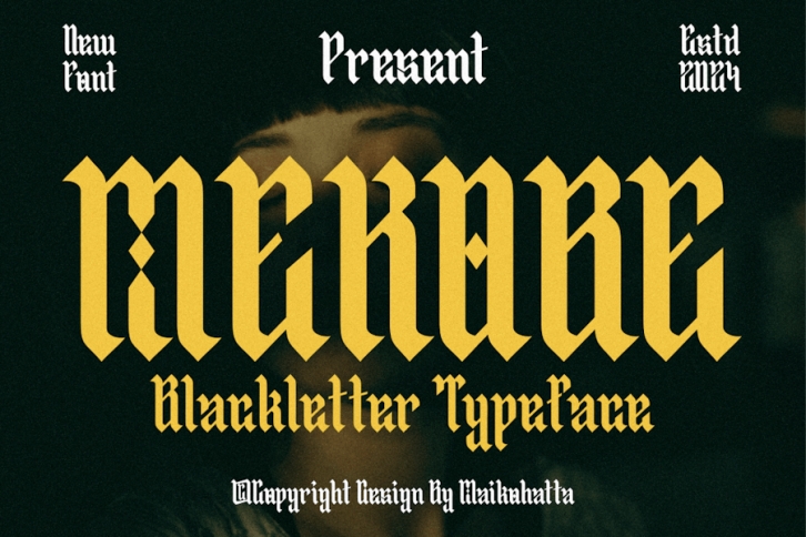Mekobe - Blackletter Typeface Font Download