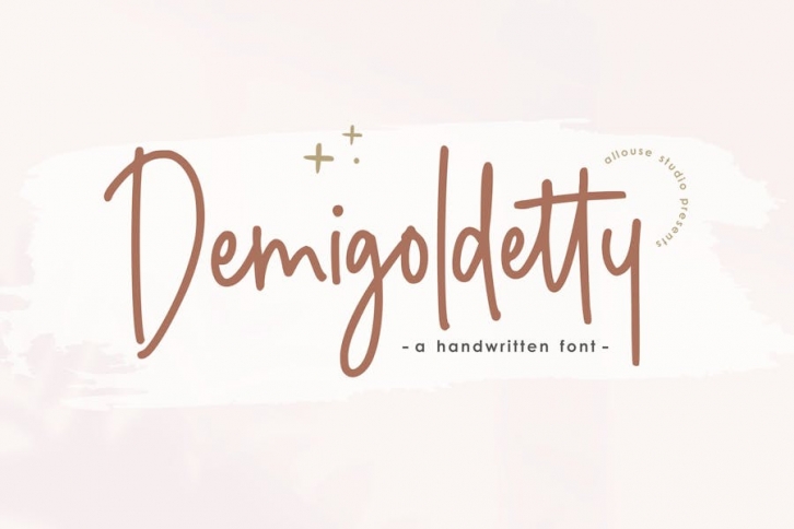 AL - Demigoldetty Font Download