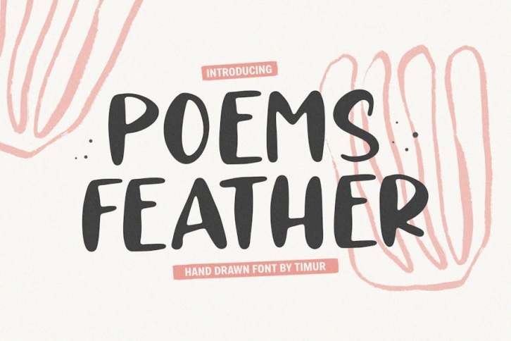 Poems Feather - Hand Drawn Font TT Font Download