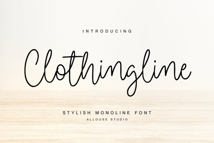 AL - Clothingline Font Download