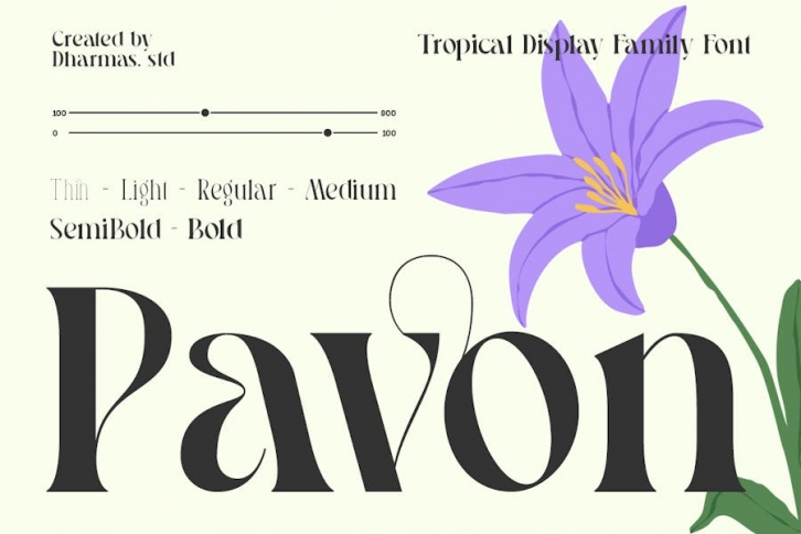 Pavon - Modern Luxury Font Font Download