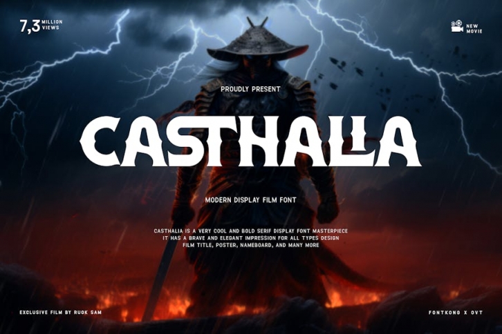 Casthalia - Modern Display Film Font Font Download