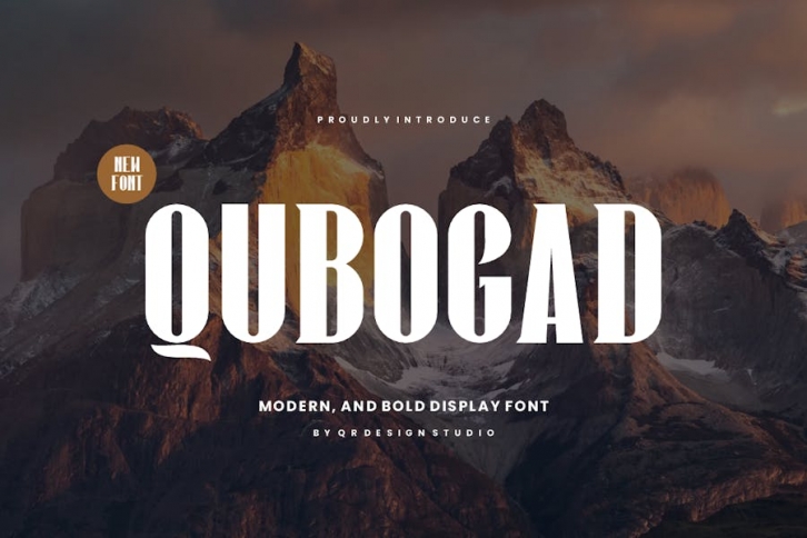 Qubogad - Thick & Tall Font Font Download