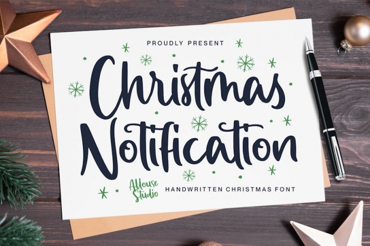 AL - Christmast Notifications Font Download