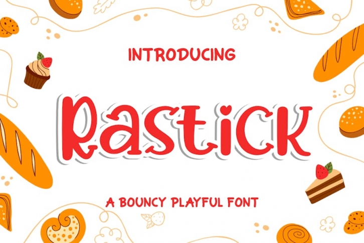 Rastick a Bouncy Playful Font Font Download