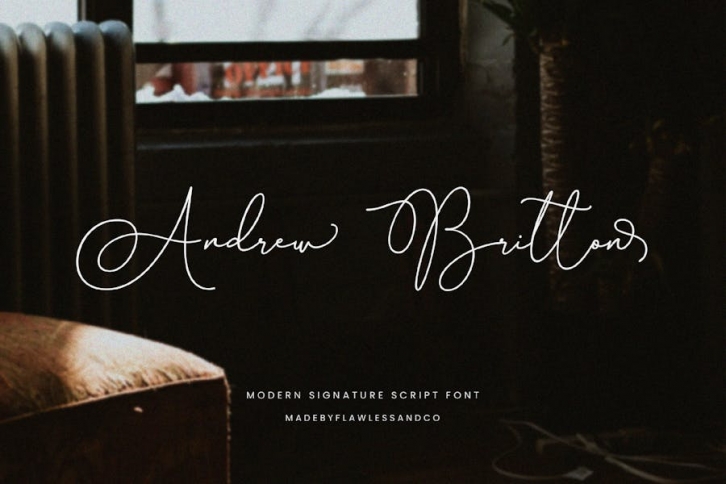 Andrew Britton - Wedding Script Font Font Download