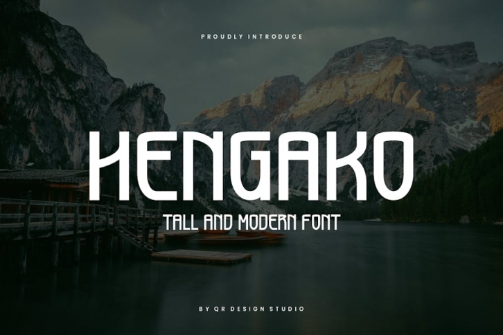 Hengako - Minimal & Tall Font Font Download