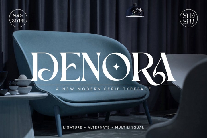 Denora Modern Serif Font Font Download