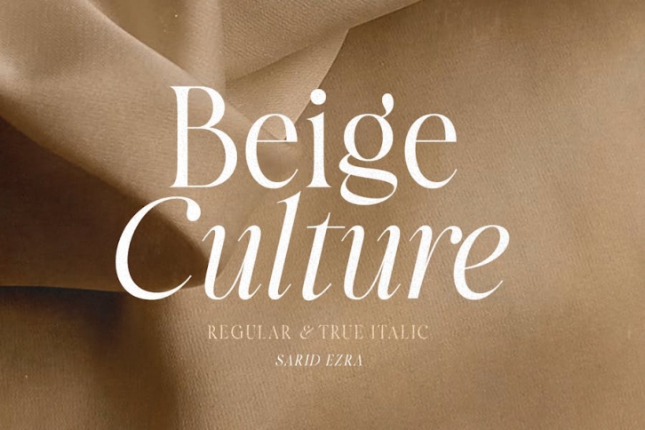 Beige Culture - Luxury Serif Font Download