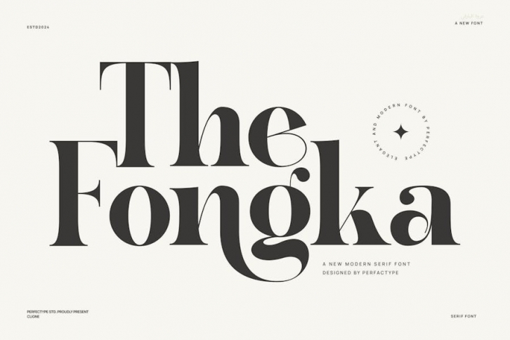 The Fongka Modern Elegant Serif Font Typeface Font Download