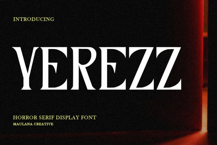 Yerezz Serif Display Font Font Download