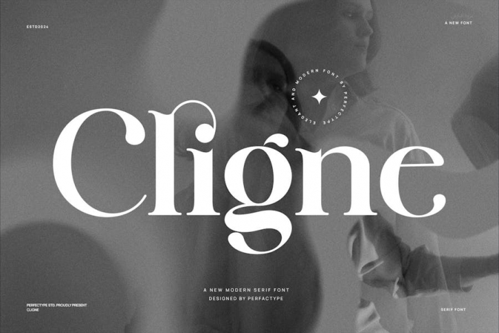 Cligne Modern Elegant Serif Font Typeface Font Download