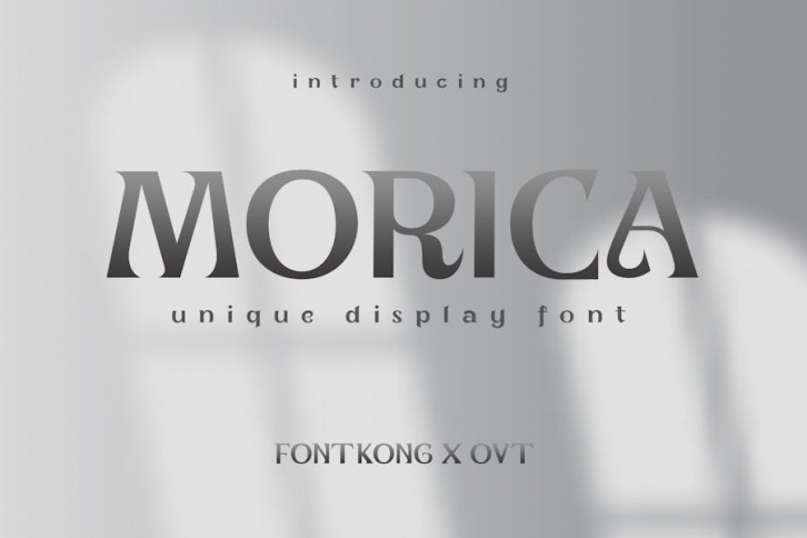 Morica - Unique Display Font Font Download