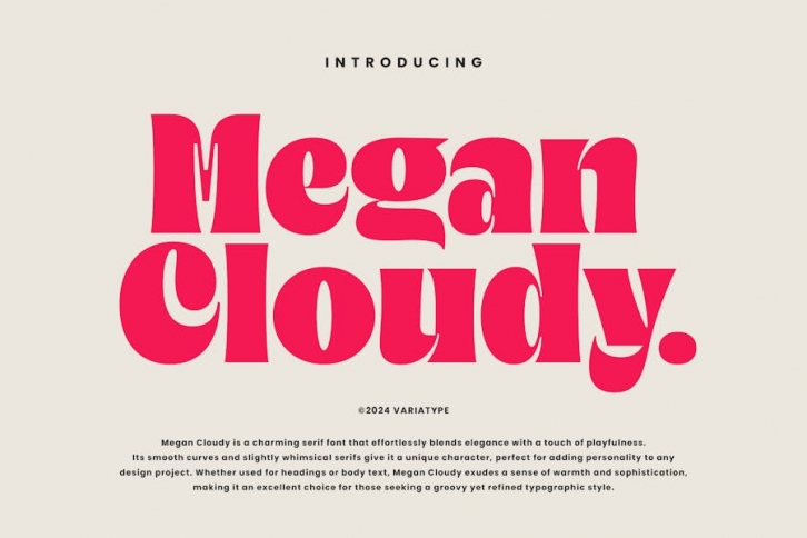 Megan Cloudy - Charming Serif Font Download